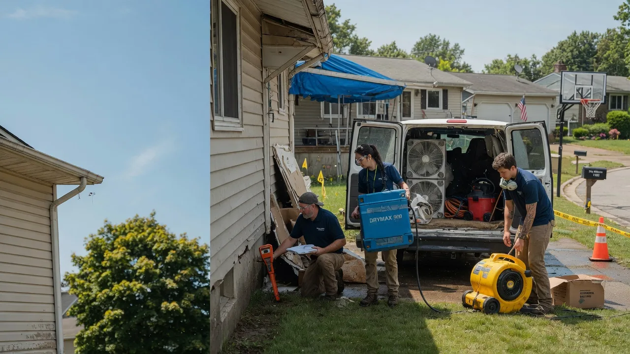 Ceiling Leak Cleanup in East Taunton, MA near me